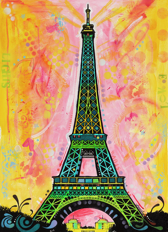 Eiffel Tower Mixed Media - Eiffel Ali by Dean Russo- Exclusive