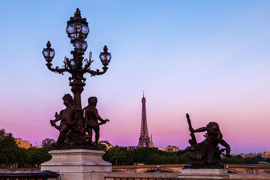 Eiffel Evening View Photograph by Andrew Soundarajan