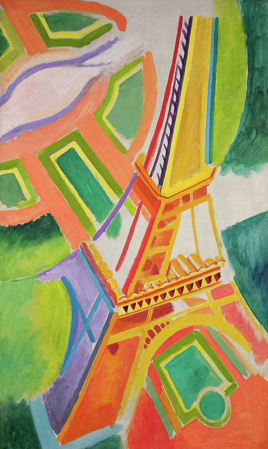 Robert Delaunay Painting - Eiffel Tower, 1924 by Robert Delaunay