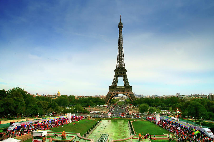 Eiffel Tower Against Blue Sky by Christopher Chan