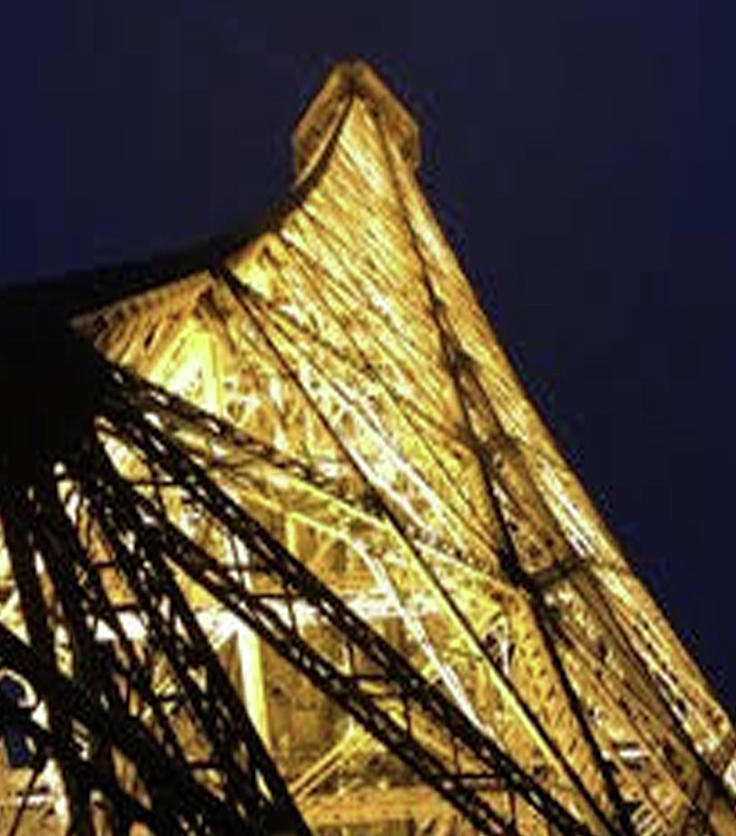 Eiffel Tower at Night View #2 Photograph by Susan Grunin