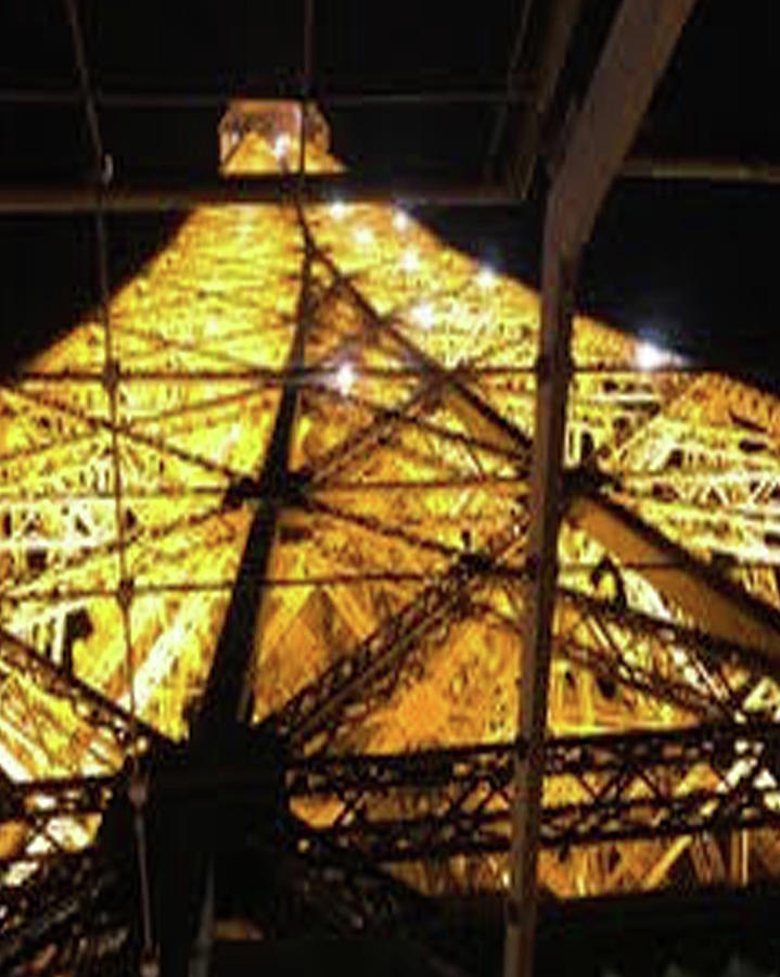 Eiffel Tower at Night View #3 Photograph by Susan Grunin