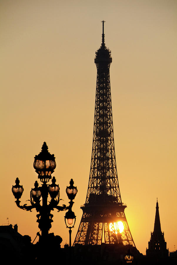 Eiffel Tower At Sunset Photograph by Jean Marc Romain