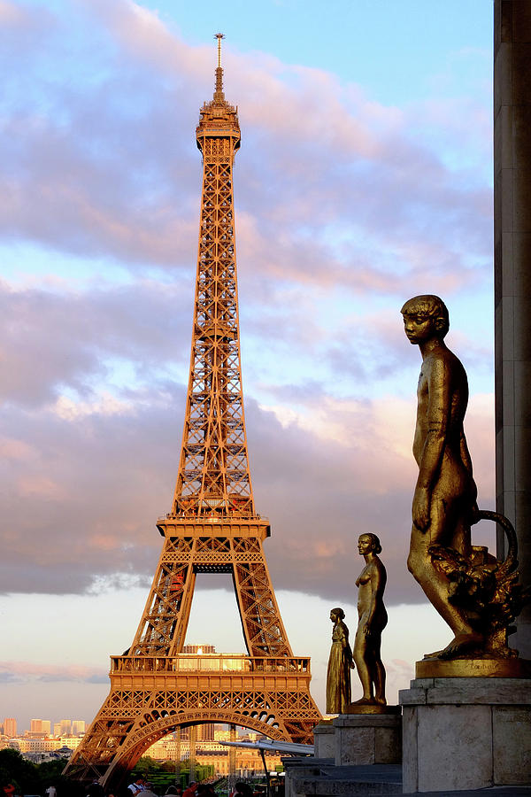 Eiffel Tower At Sunset Photograph by Jeffrey PERKINS