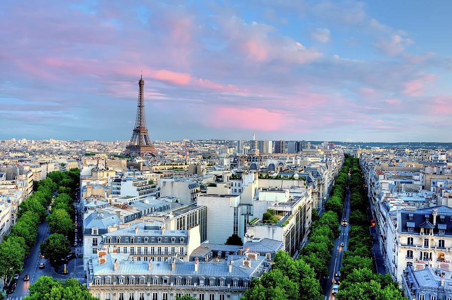 Eiffel Tower Photograph - Eiffel Tower At Sunset by Shaadi Faris