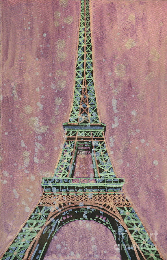 Sunset Painting - Eiffel Tower- France by Ryan Fox