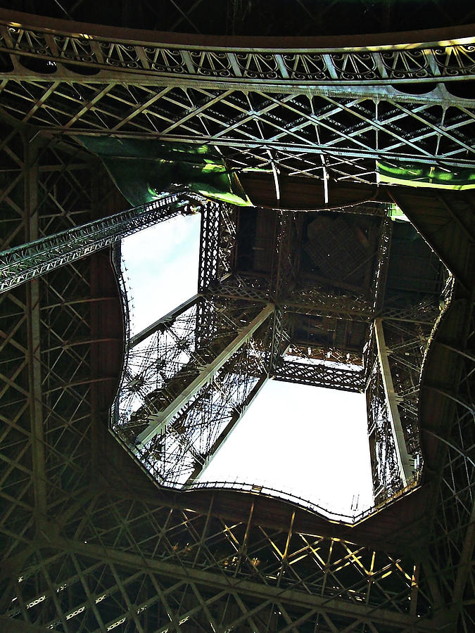 Eiffel Tower From Below Photograph by Debbie Oppermann