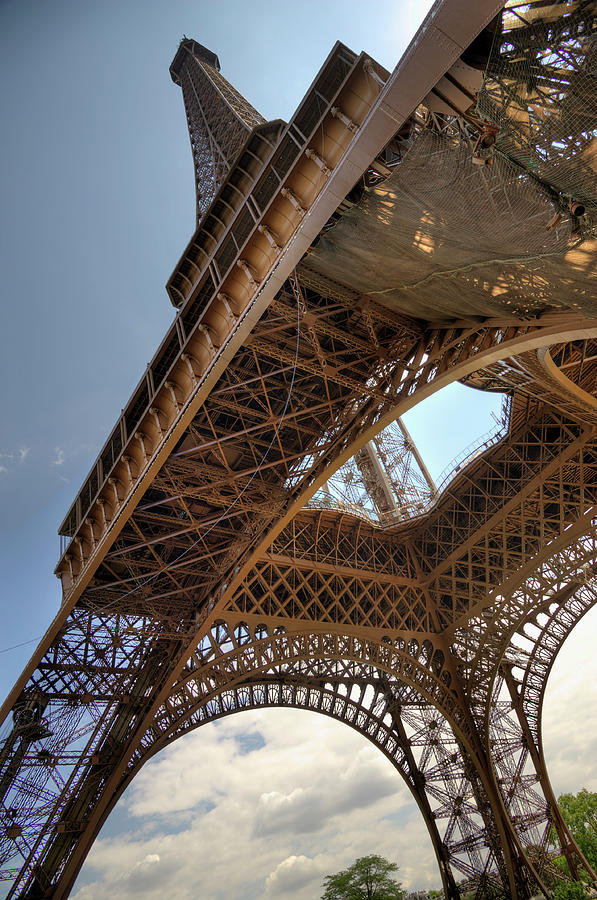 Eiffel Tower In Perspective Photograph by Bernard Collardey Photographie