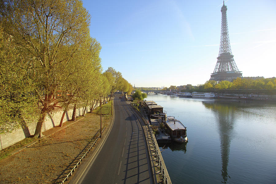 Eiffel Tower, Paris, Acorss The Seine Photograph by Martial Colomb