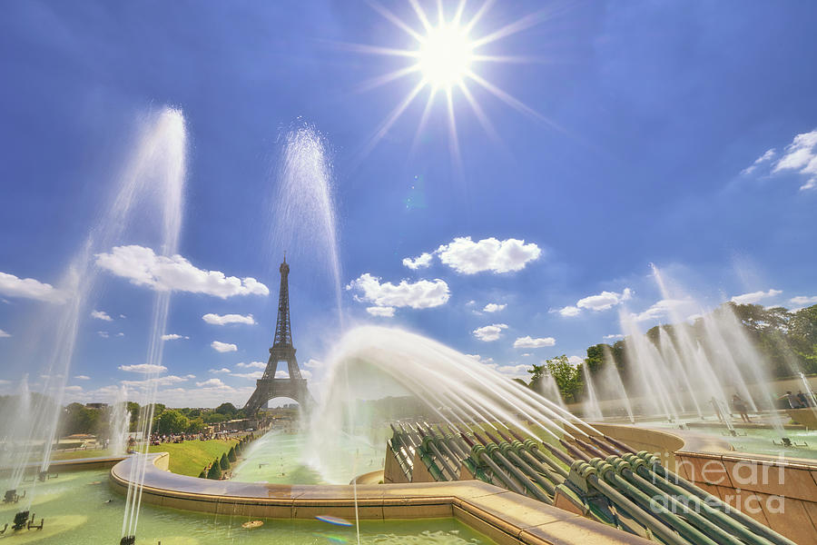 Eiffel Tower, Paris, France, From the Place du Trocadero Photograph by Laurent Lucuix