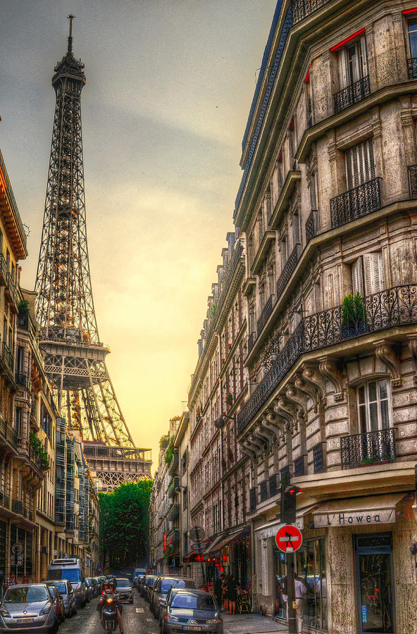Architecture Photograph - Eiffel Tower, Paris, France by Mohamed Kazzaz