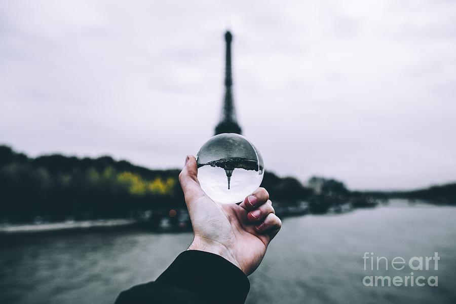 Eiffel Tower Seen Through Crystal Ball Photograph by Ryan Millier