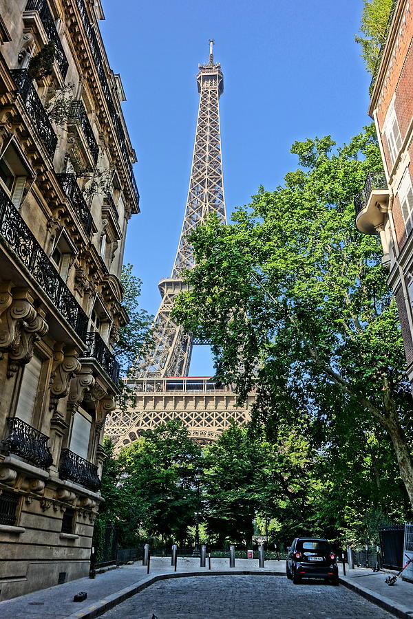Eiffel Tower from Rue de lUniversite Photograph by Patricia Caron