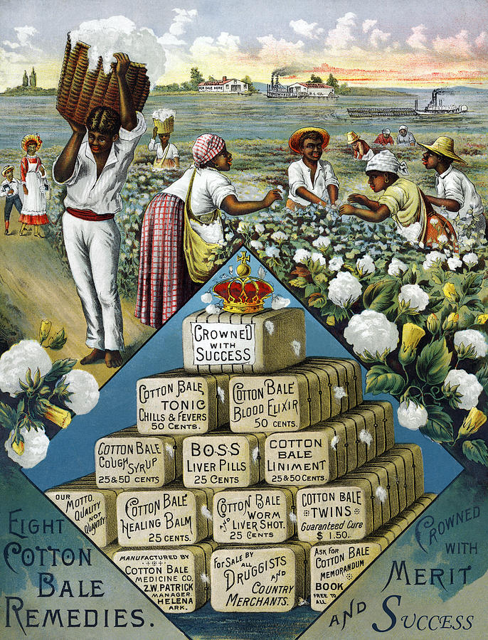 Cotton Painting - Eight Cotton Bale Remedies by Unknown