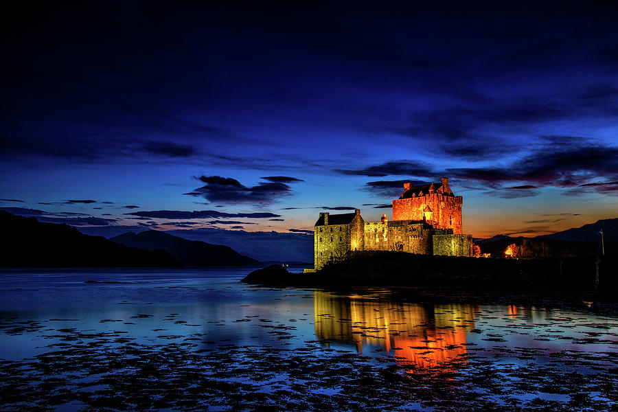Eilean Donan Castle At Night Photograph