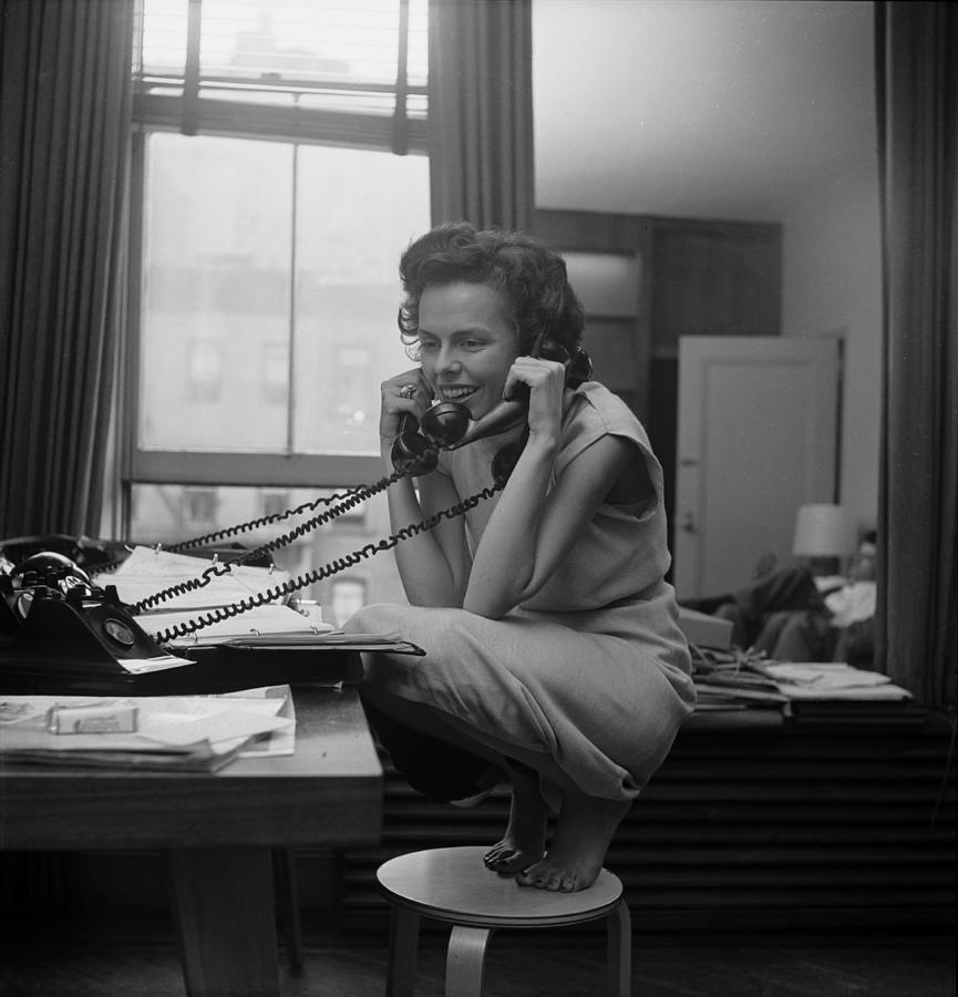 Black And White Photograph - Eileen Ford by Nina Leen