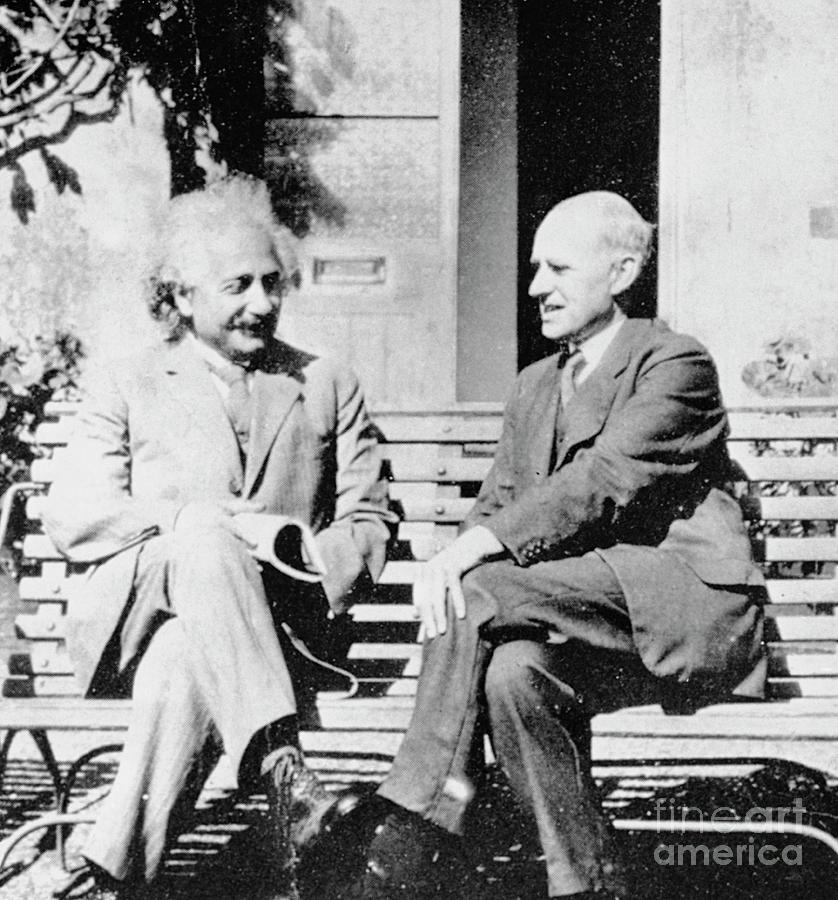 Einstein And Eddington Photograph by Royal Astronomical Society/science Photo Library