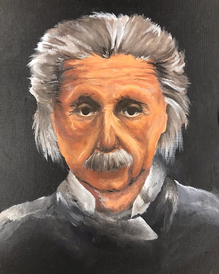 Albert Einstein Painting - Einstein by Jacqui Olivia