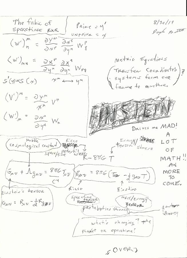 Einstein Part 1 Drawing by Douglas Beatenhead