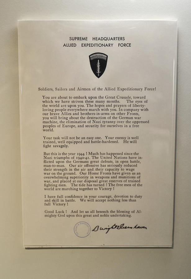 Eisenhower Letter To The Troops 001 Photograph by George Bostian