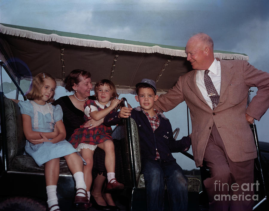 Eisenhowers On Family Farm Photograph by Bettmann