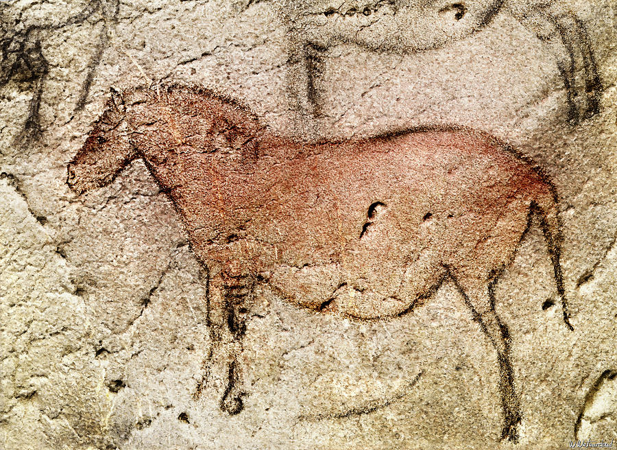 Ekain Cave Horse Digital Art by Weston Westmoreland