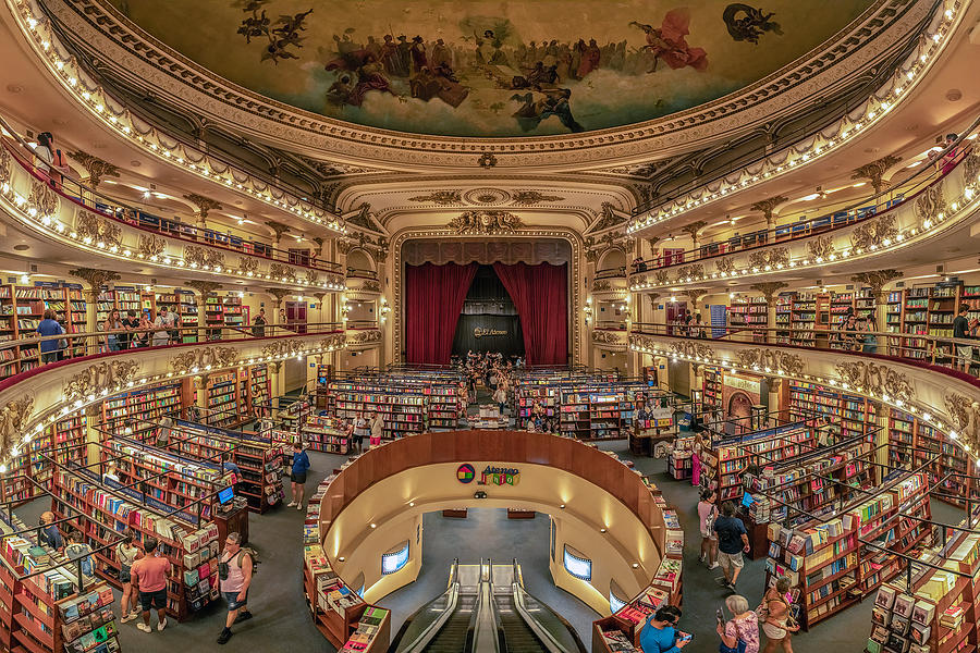 Architecture Photograph - El Ateneo Grand Splendid-book Store In Buenos Aires (color) by Mei Xu