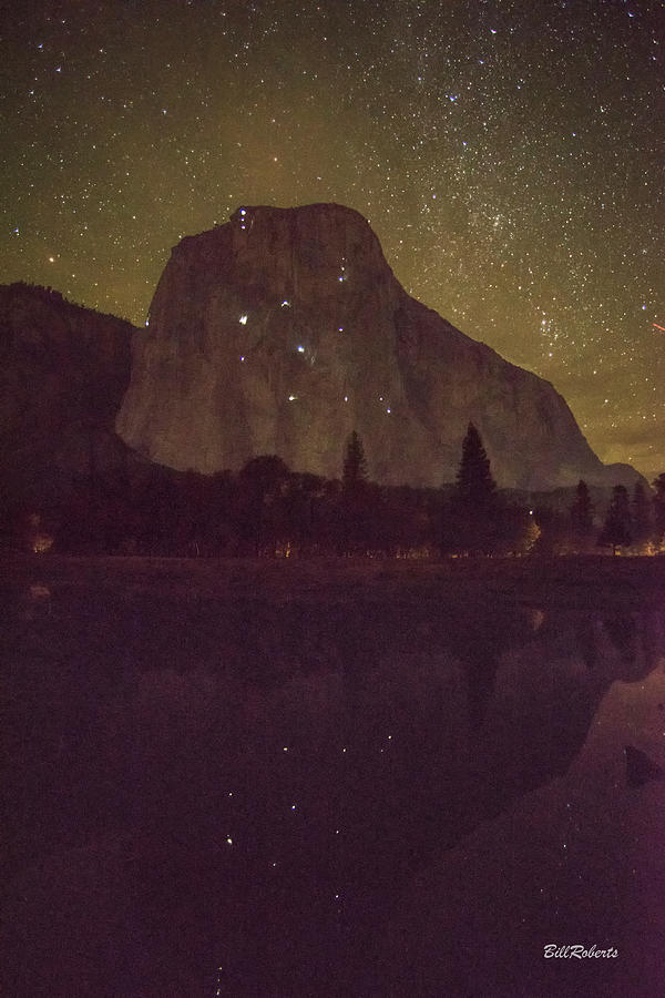 El Capitan At Night 4 Photograph by Bill Roberts