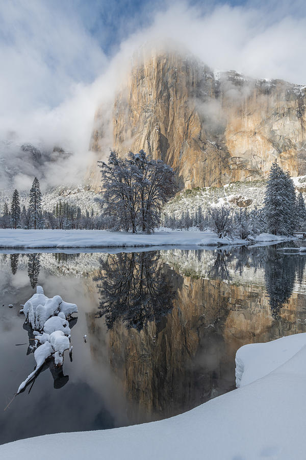 Landscape Photograph - El Capitan In Winter by Ryan Li