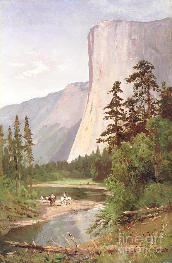 El Capitan, Yosemite Valley Painting by William Keith