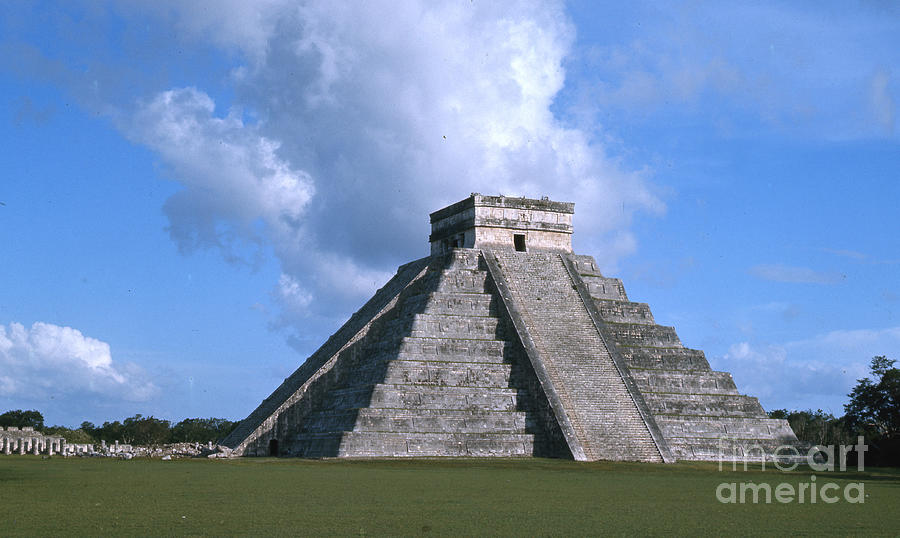 Mayan Photograph - El Castillo, Equinox In Chichen Itza, Post Classic Period by Mayan