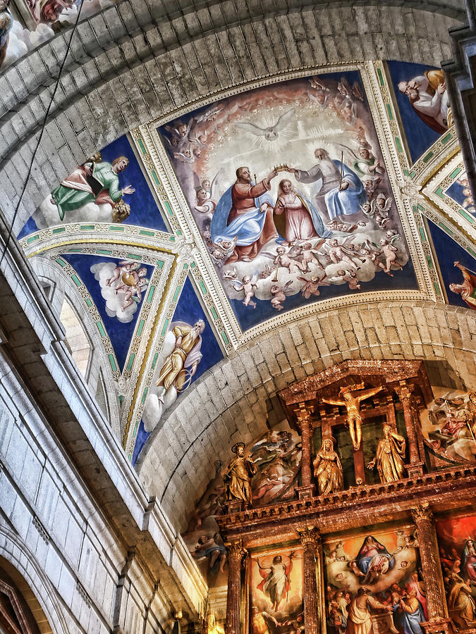 El Escorial Chapel Fresca - Madrid Photograph by Allen Beatty