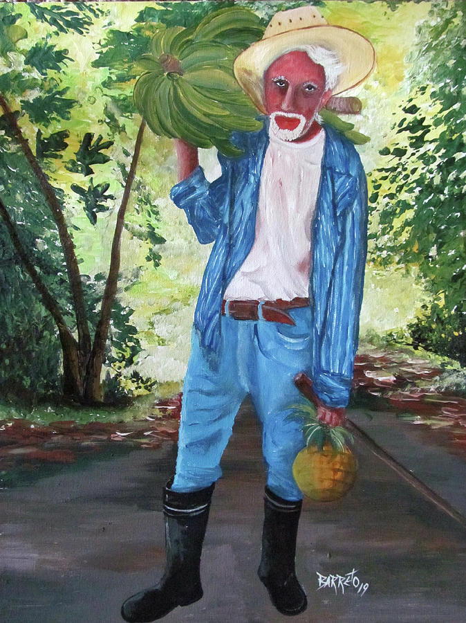 El Jibarito Painting by Gloria E Barreto-Rodriguez