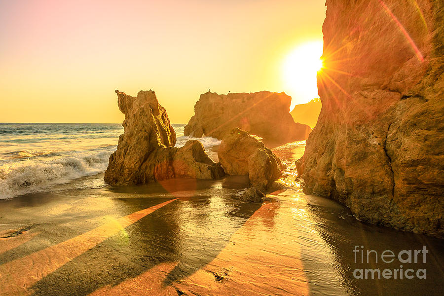 El Matador Beach sunset Photograph by Benny Marty