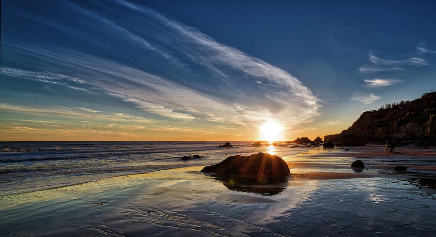 El Matador Beach Sunset Photograph by Dean Ginther