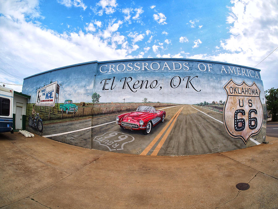 El Reno  Route 66 Mural  Photograph by Buck Buchanan
