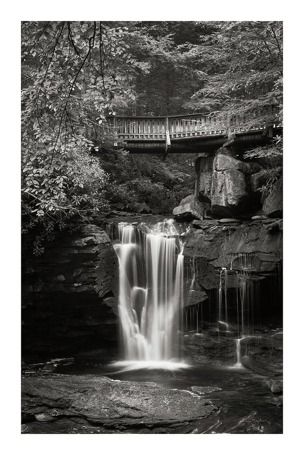 Black And White Photograph - Elakala Falls West II Bw by Alan Majchrowicz