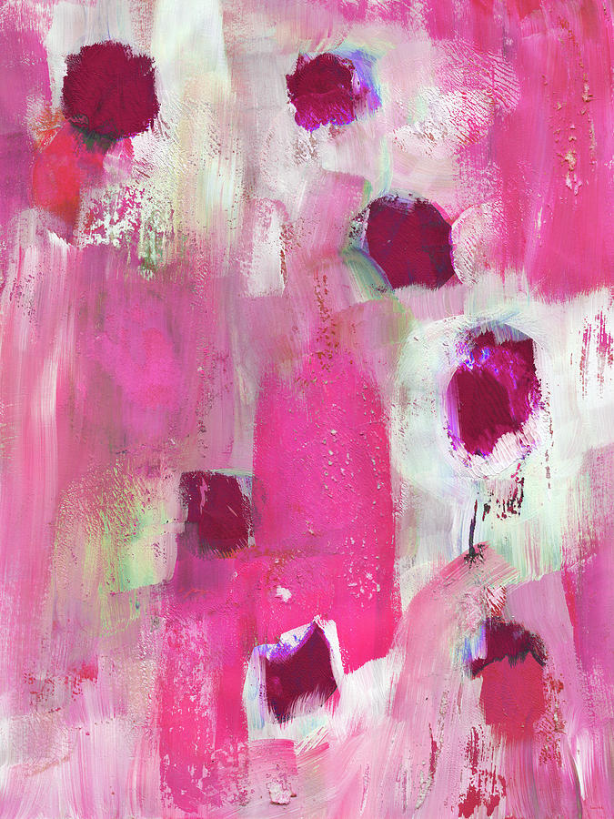 Pink Painting - Elated- Abstract Art by Linda Woods by Linda Woods