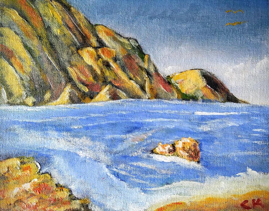 Elba Seascape Painting by Chance Kafka