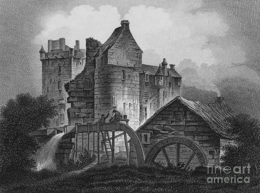 Elcho Castle Drawing by Print Collector