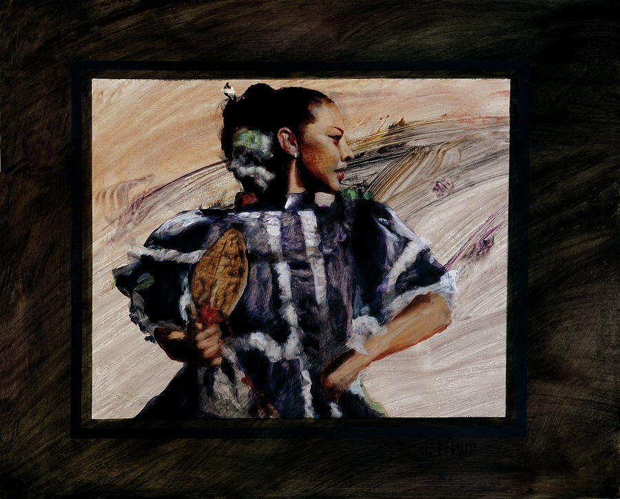 Latino Woman Painting - Elcinco by J. E. Knauf