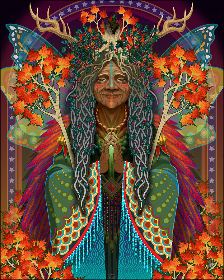 Fairy Digital Art - Elder Forest Spirit by Cristina McAllister