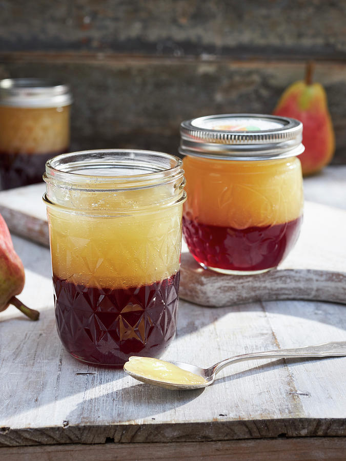 Elderberry-pear-jelly With Cinnamon Photograph by Stockfood Studios /  Oliver Brachat