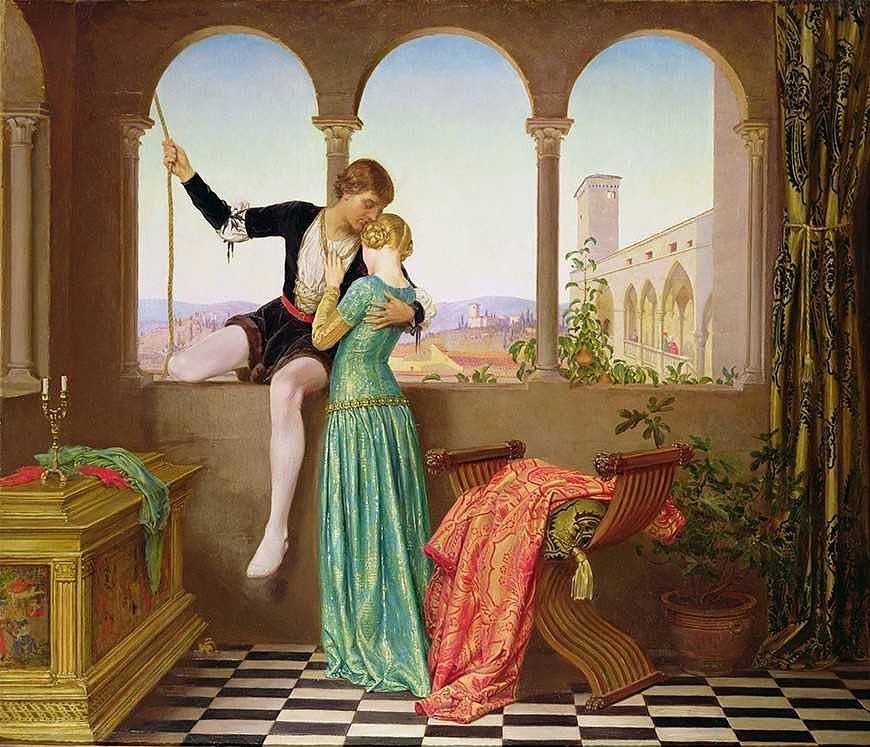 Eleanor Fortescue Brickdale 1871 1945 Romeo And Juliet Painting By Celestial Images