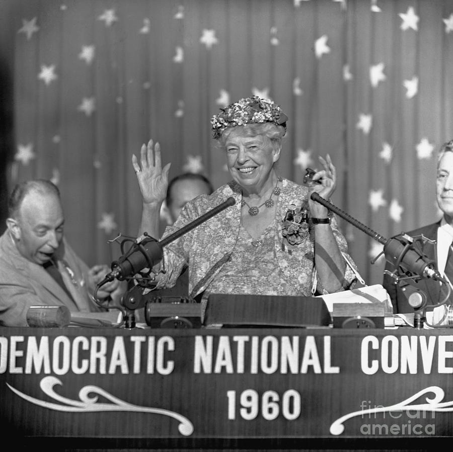 Eleanor Roosevelt Speaking At The 1960 Photograph by Bettmann
