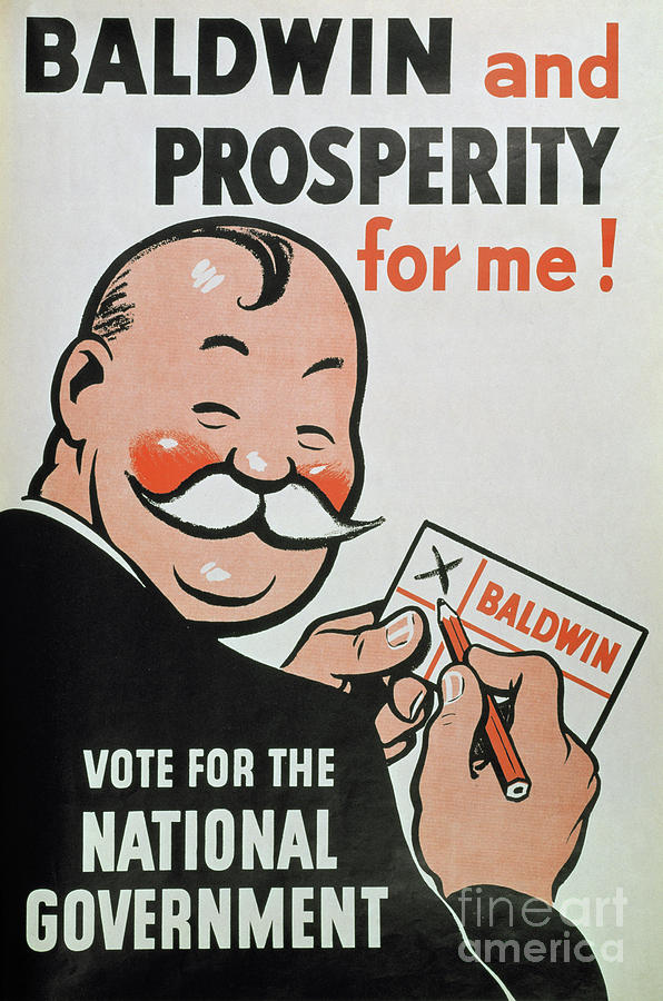 Election Poster, 1935 Painting by English School