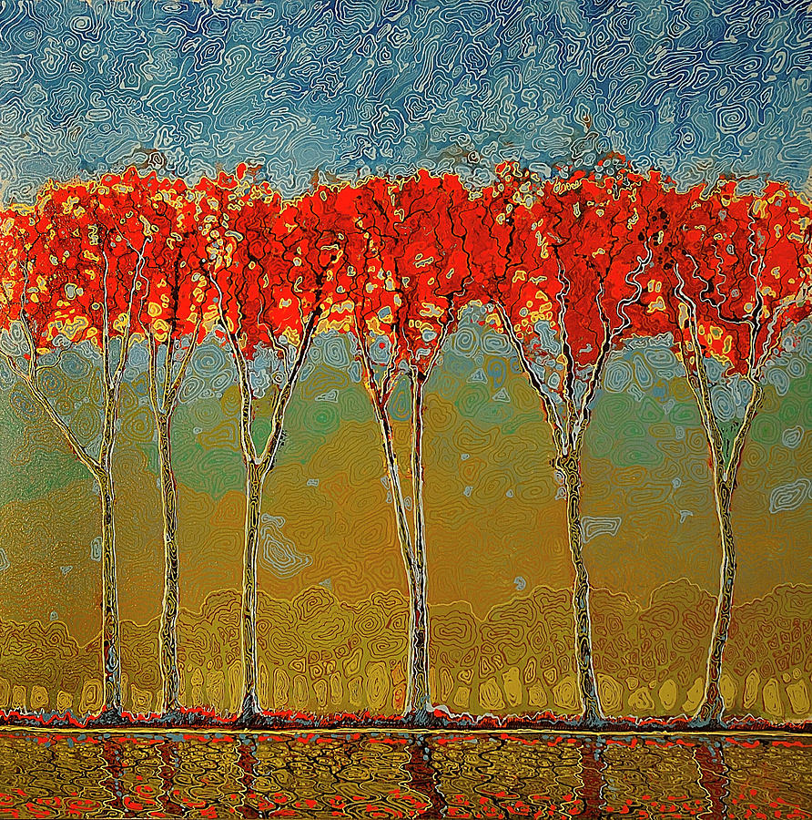 Electric Fall Painting by Ford Smith