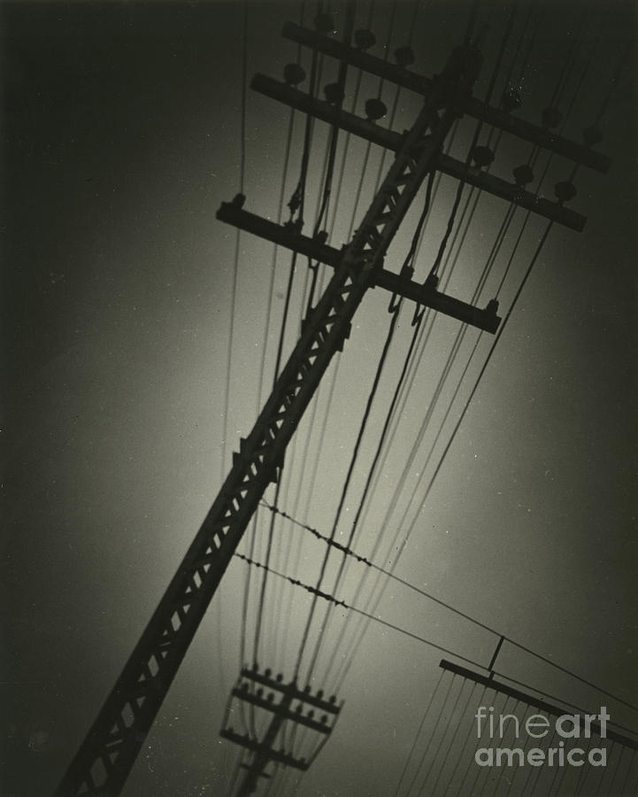 Electric Power Wires, New York Central, New York, Usa, C1920-38 Photograph by Irving Browning