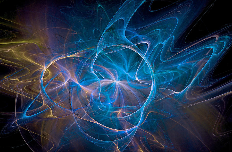 Electric Universe Light Blue Digital Art by Don Northup