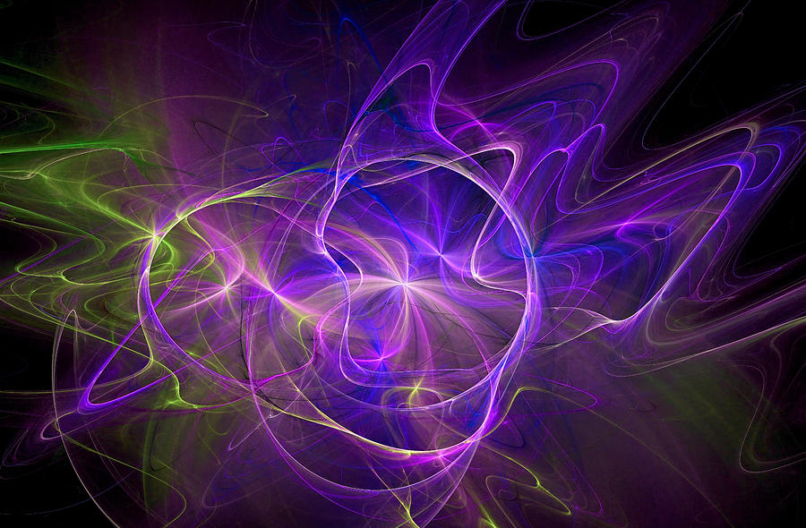 Electric Universe Purple Digital Art by Don Northup